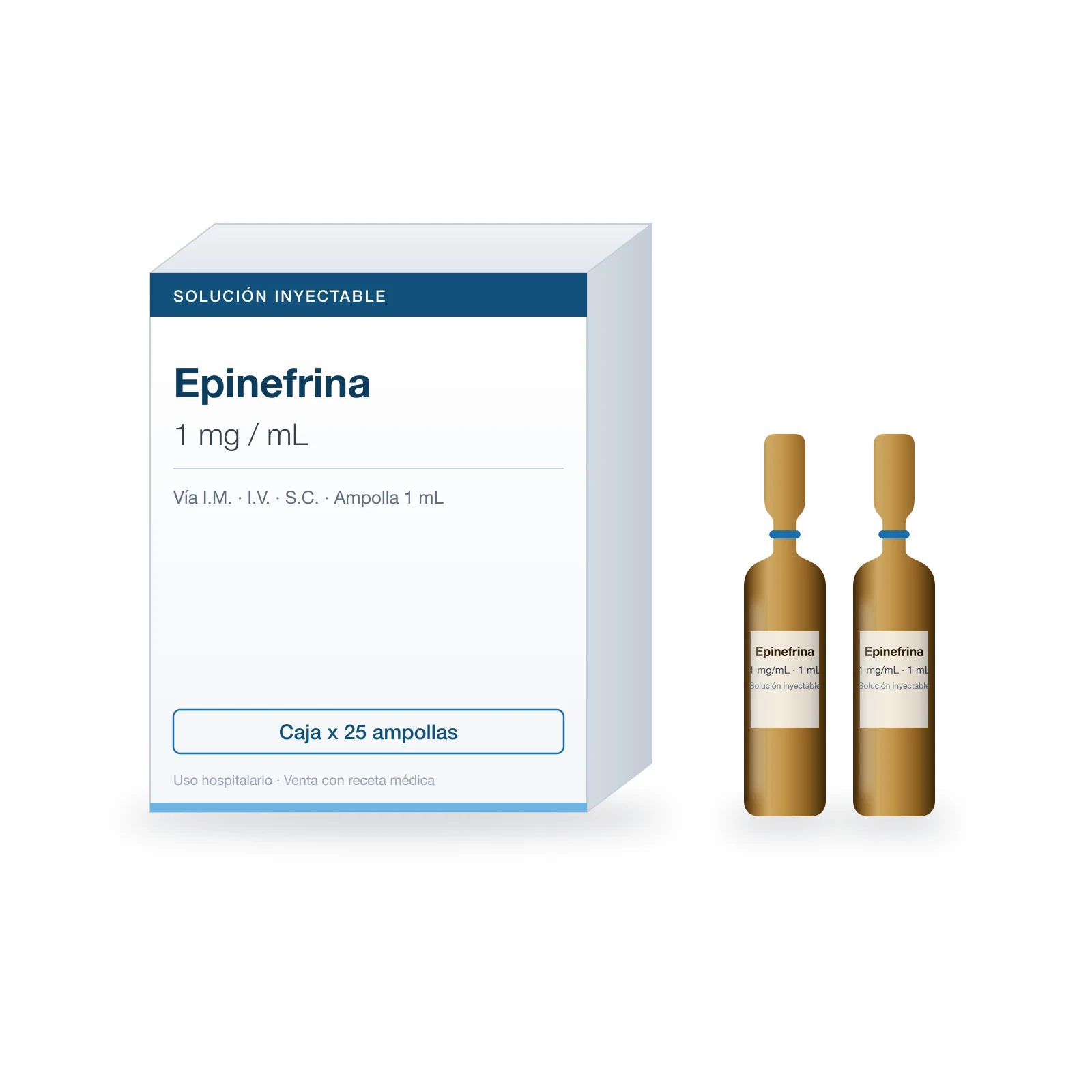 Epinefrina 1 mg/mL ampolla